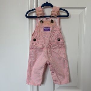 VTG OshKosh Vestbak 90s Pink Floral Overalls Size 3/6 month